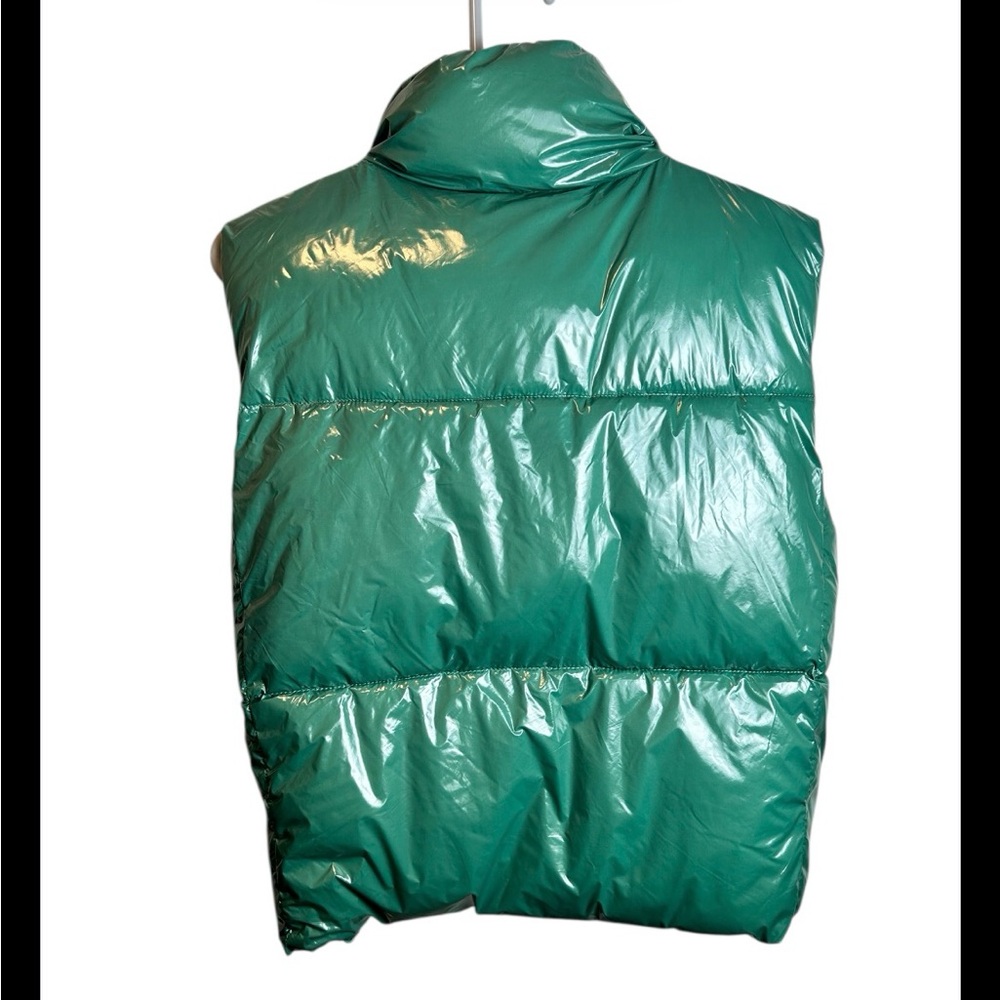 Women’s Dèluc Kelly Green Nylon Marmi Puffer Vest Size XS - Picture 6 of 7